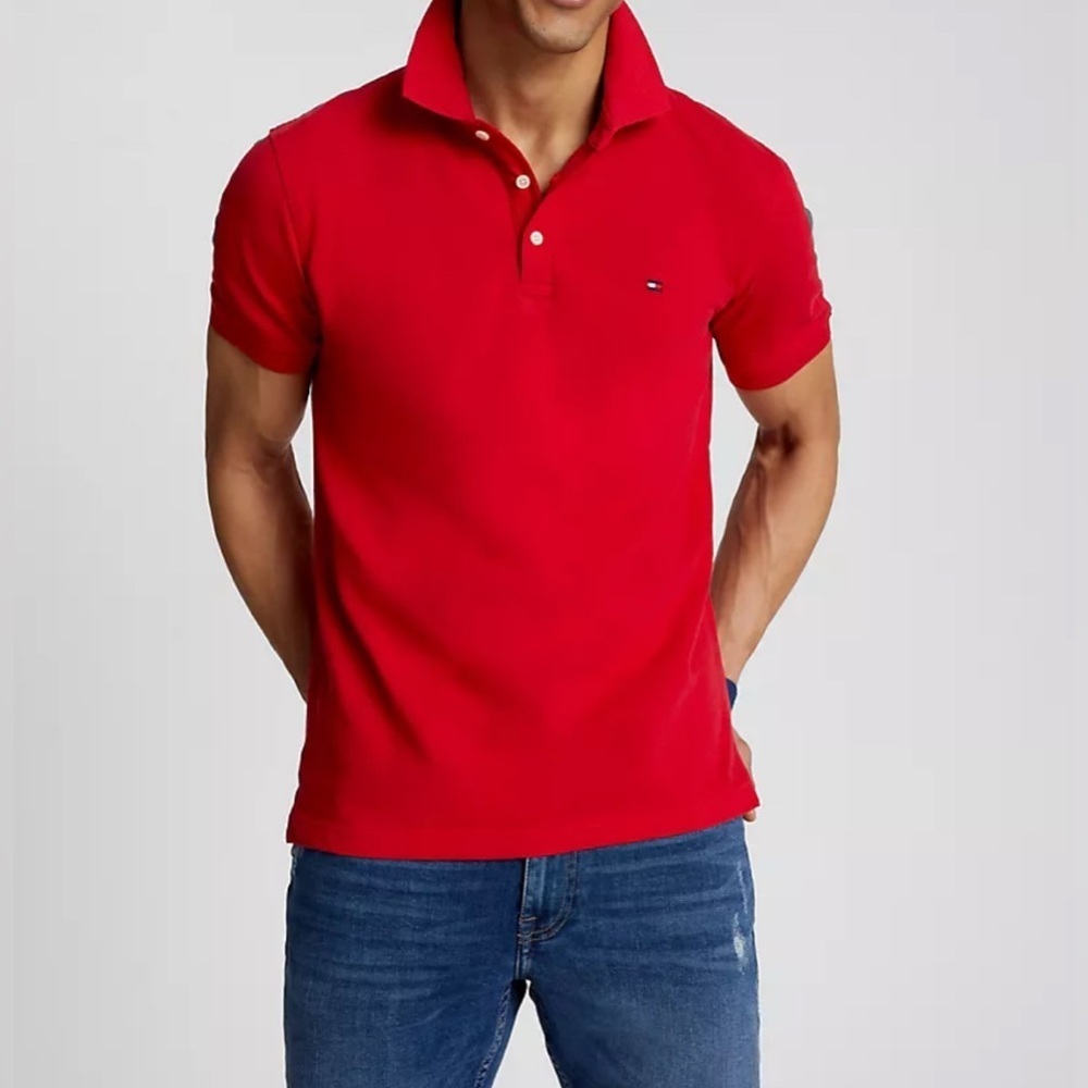 Tommy Hilfiger Vibrant Red Polo Shirt